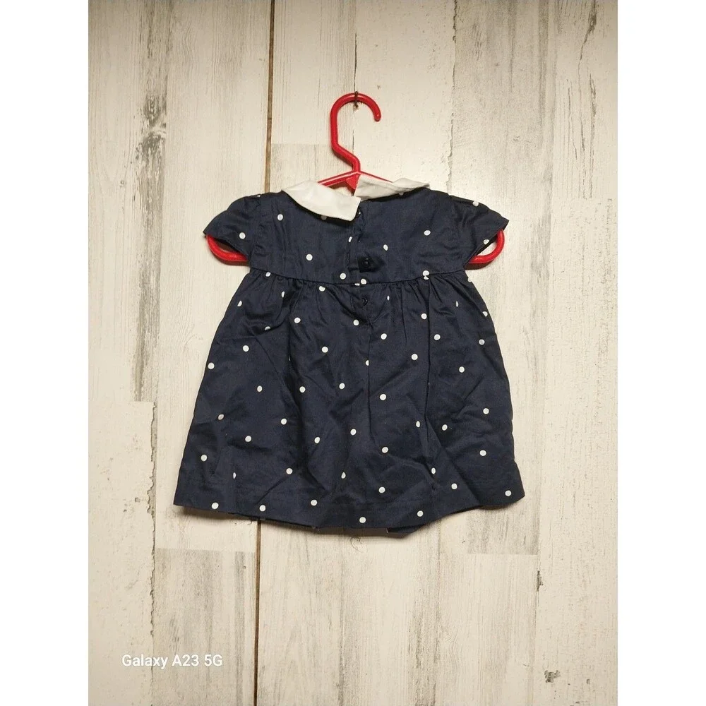 Janie And Jack Navy Blue Amd White Polka Dot 2 Piece Set 18-24 Months